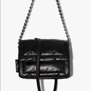 Marc Jacobs Black Quilted Shoulder Bag with Chain Strap
